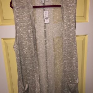 New York & Company Cardigan/ Cover Up with pockets